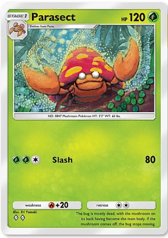 Pokemon TCG Pocket Cards: Parasect